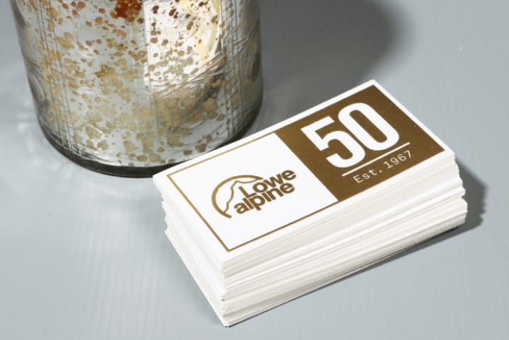 Gold metallic stickers