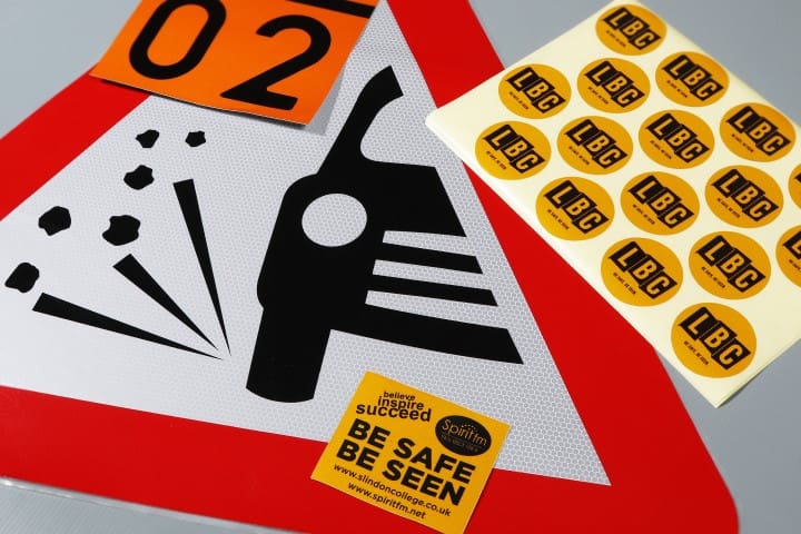 Reflective stickers