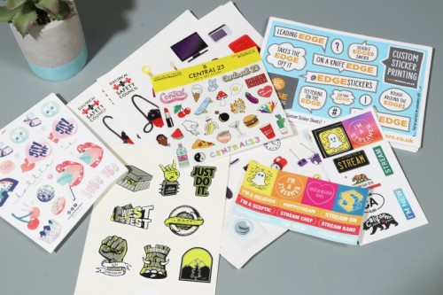 Printing Service vinyl sticker sheets printed with your design 