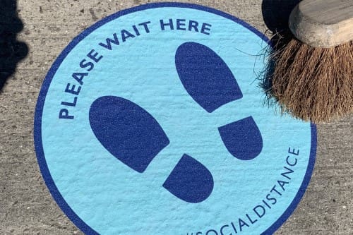 Custom Printed floor stickers